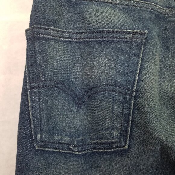 Levi's 513 Jeans Men's 30x32 Slim Straight Fit Blue Dark Wash Stretch Denim NEW - Picture 10 of 16